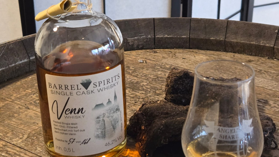 Venn Whisky - mit Torf aus Sourbrodt im Hohen Venn